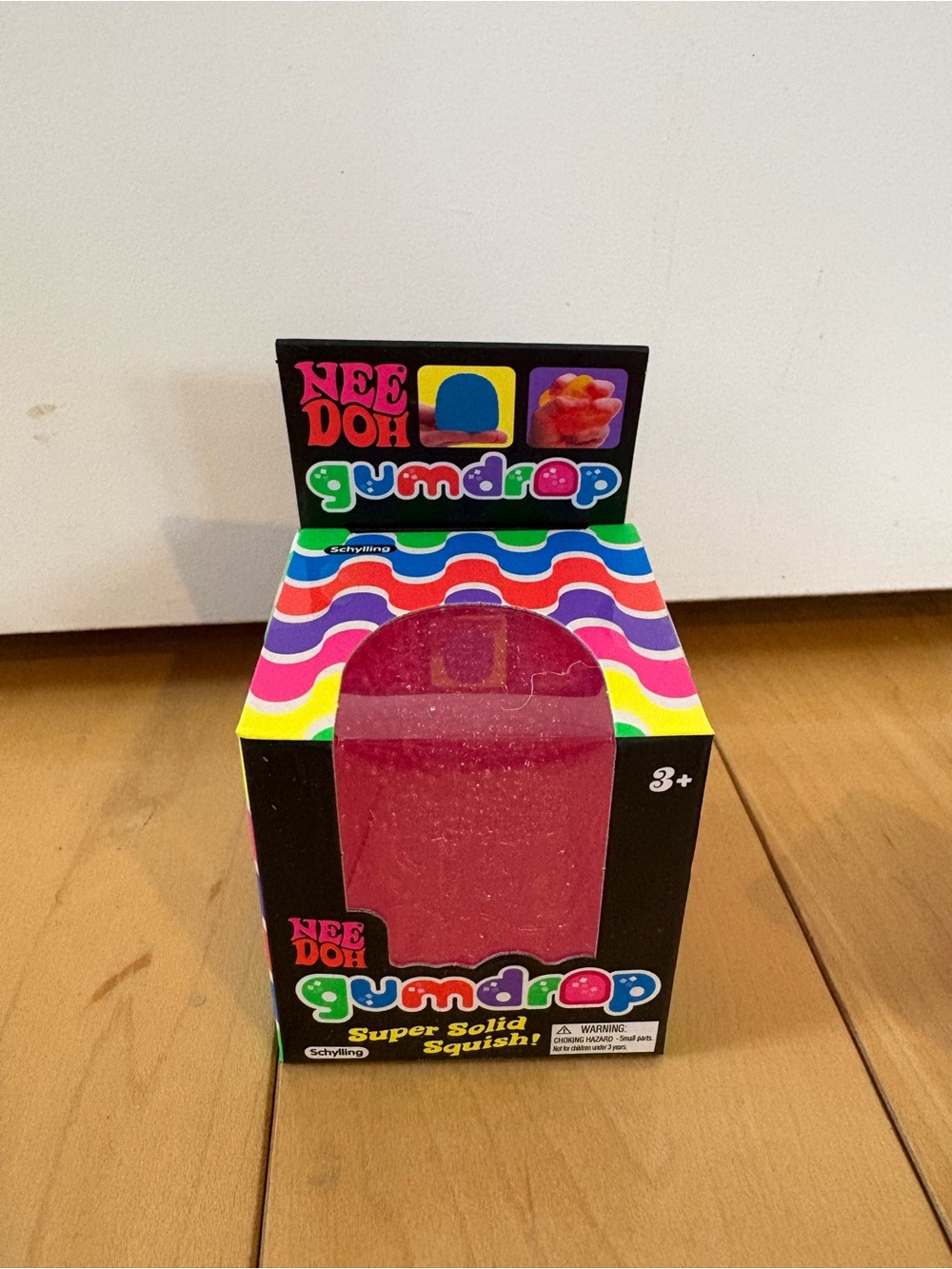 Needoh Gumdrop Super Solid Squish - Pink Schylling BNIB